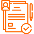 Ícone representando o processo simplificado de rescisões e homologações trabalhistas, garantindo agilidade e segurança jurídica.